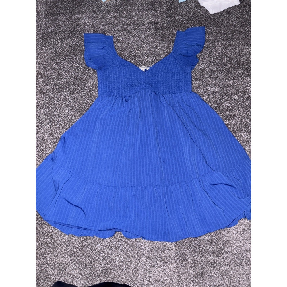 Charmed Hearts Blue Sundress Size Large